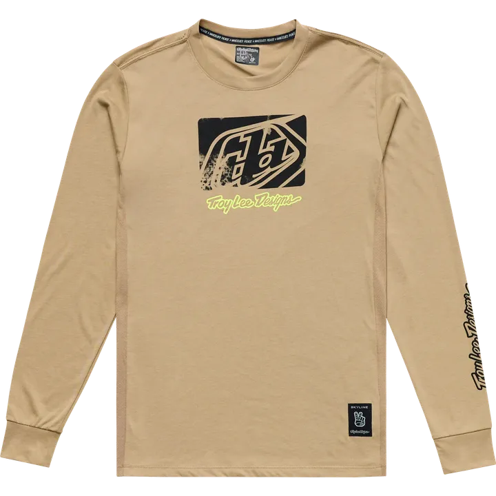 Skyline Long Sleeve Ride Tee - Scrubbed brun