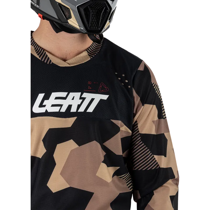 Jersey Moto 4.5 Enduro Stone braun-schwarz-weiss