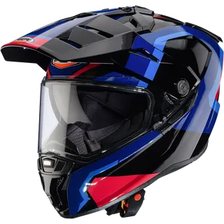Casque enduro Tanami Scram noir-bleu-rouge