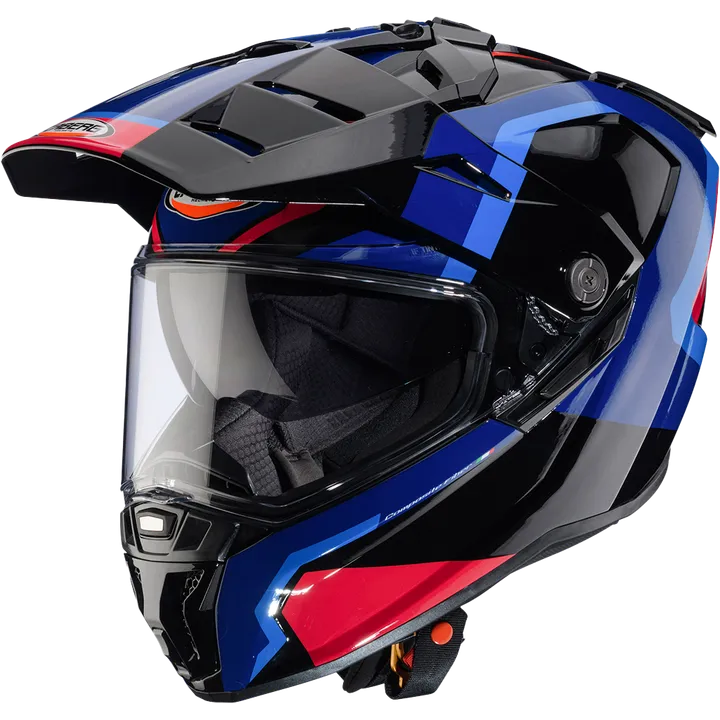 Casque enduro Tanami Scram noir-bleu-rouge