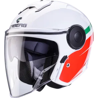 Casque jet Soho Zephyr blanc‑rouge‑vert