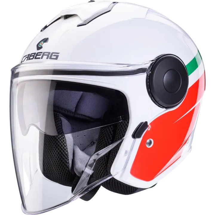 Casque jet Soho Zephyr blanc‑rouge‑vert