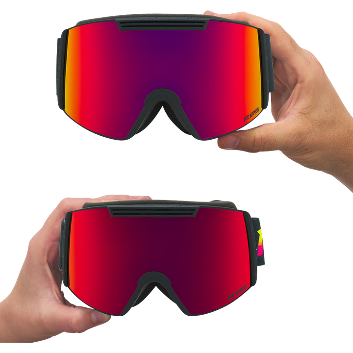 The Power Surge Backslap Goggle - Red Small