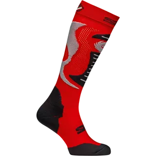 Chaussettes Faenza rouge-noir