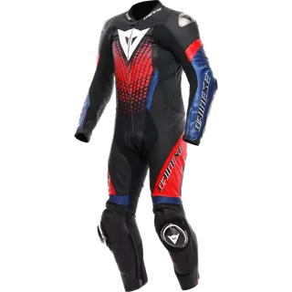 Combinaison cuir perf. 1 pièce Laguna Seca 6 noir-bleu-rouge