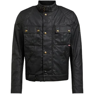 Jacke Brooklands 2.0 Waxed Cotton schwarz