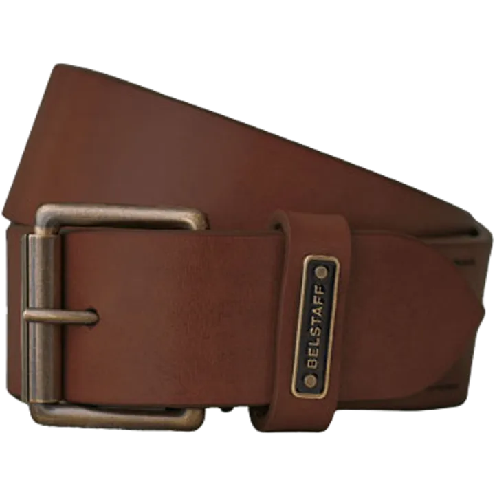 Ceinture en cuir Ledger marron foncé