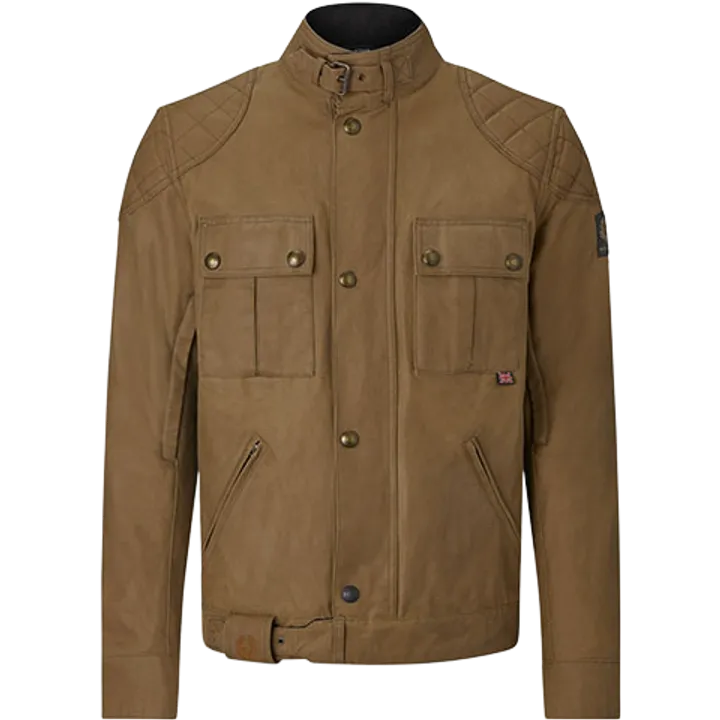 Veste Brooklands en coton ciré sable