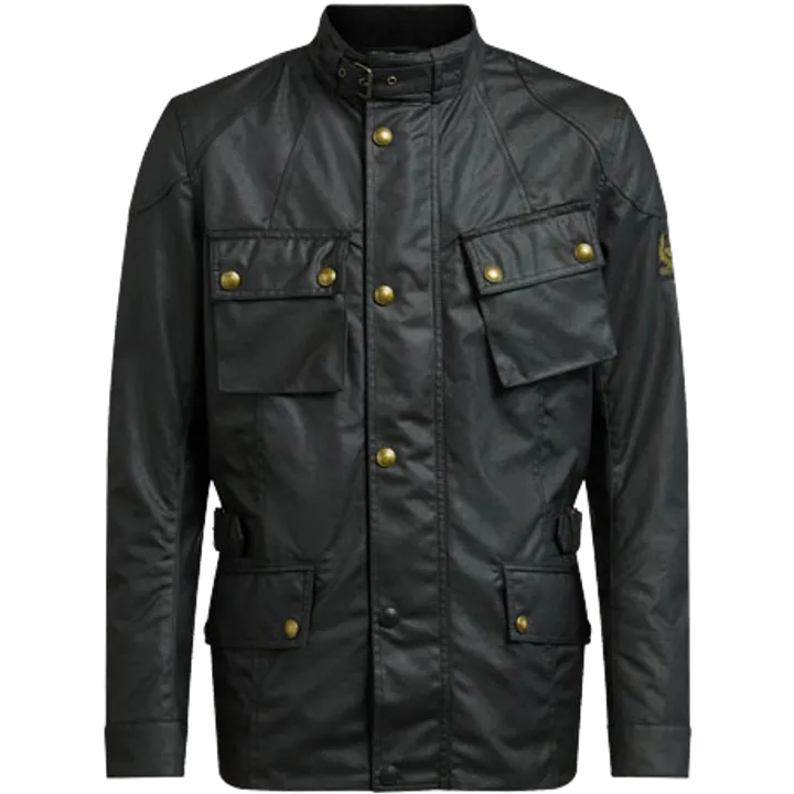 Jacke Crosby Waxed Cotton schwarz