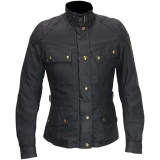 Jacke Phillis 2.0 Waxed Cotton Damen schwarz