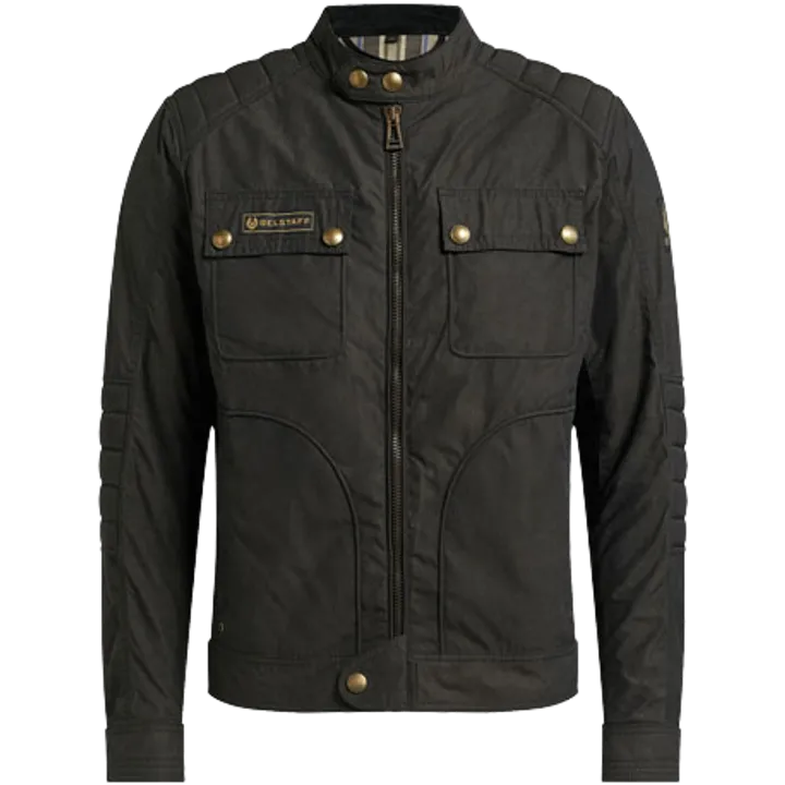 Jacke Roberts Waxed Cotton schwarz