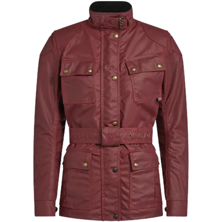 Veste Trialmaster Pro en coton ciré pour femme rouge