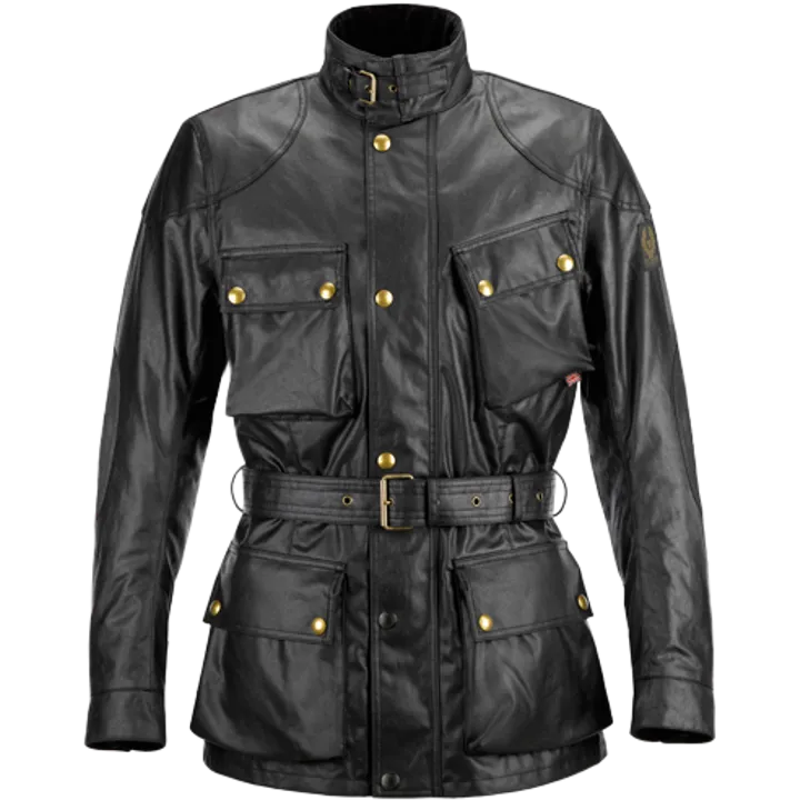 Jacke Trialmaster Waxed Cotton schwarz