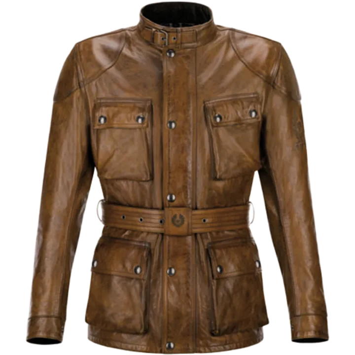Jacke Trialmaster Waxed Leder braun