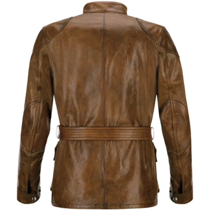 Jacke Trialmaster Waxed Leder braun