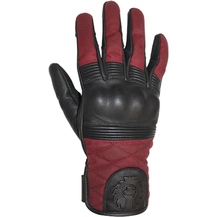 Gants Hampstead noir-rouge