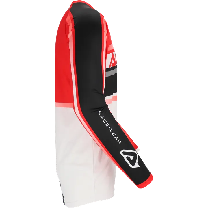 Jersey MX Linear Lugo blanc-rouge