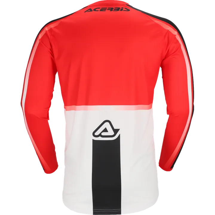 Jersey MX Linear Lugo blanc-rouge