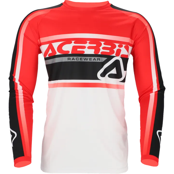 Jersey MX Linear Lugo blanc-rouge