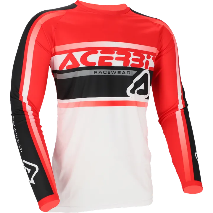 Jersey MX Linear Lugo weiss-rot