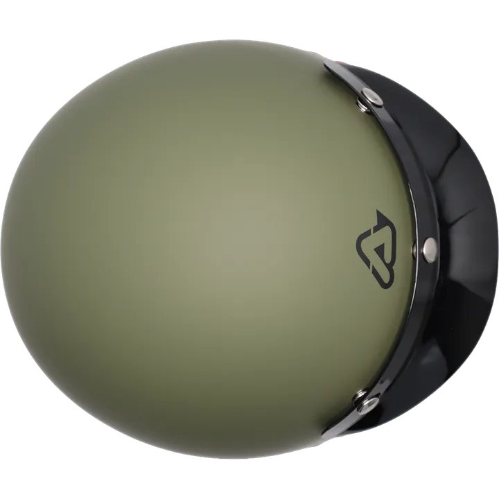 Casque jet Skodela verde militare