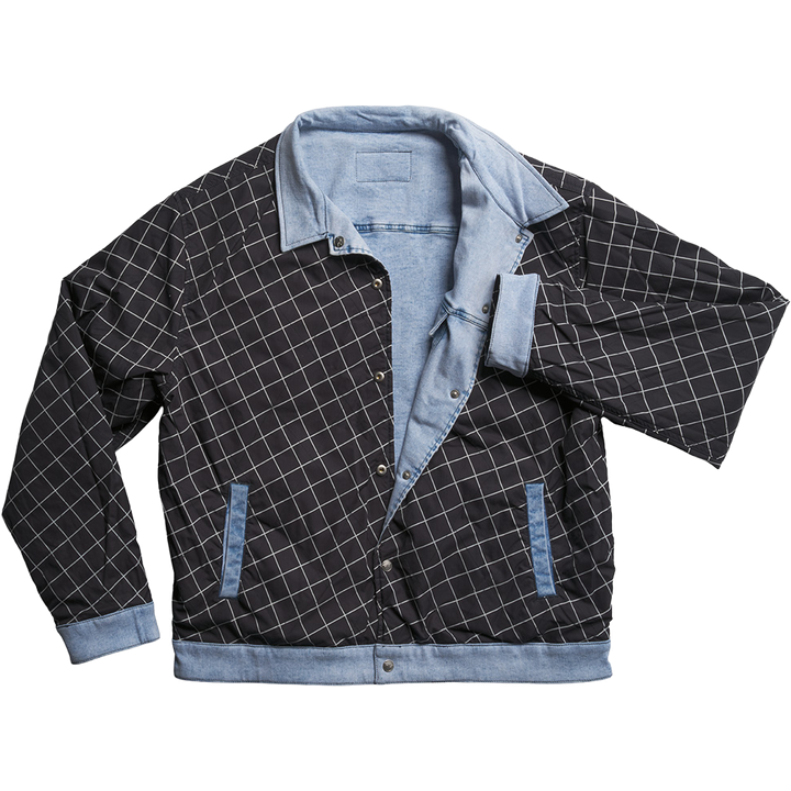 The Surge Matrix Sport Denim Reversible Jacket noir