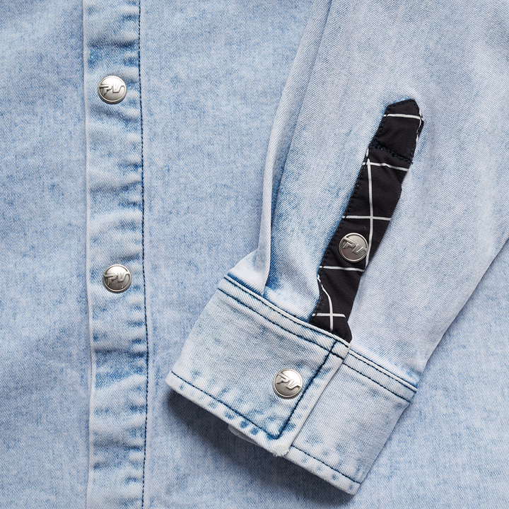 The Surge Matrix Sport Denim Button Down blue denim