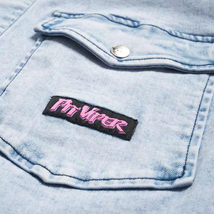 The Surge Matrix Sport Denim Button Down blue denim