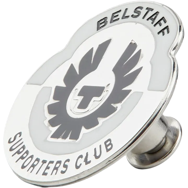 Pin supporters Club silber-schwarz-weiss
