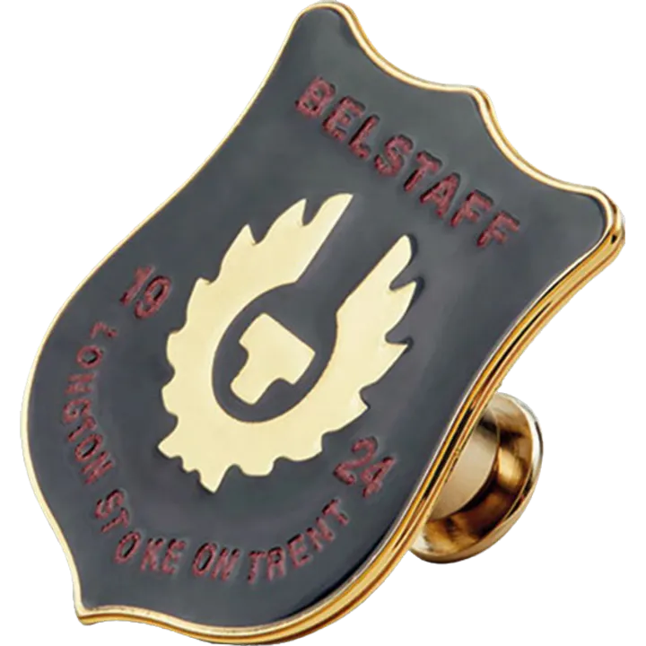 Pin 1924 Shield gold-blau-rot