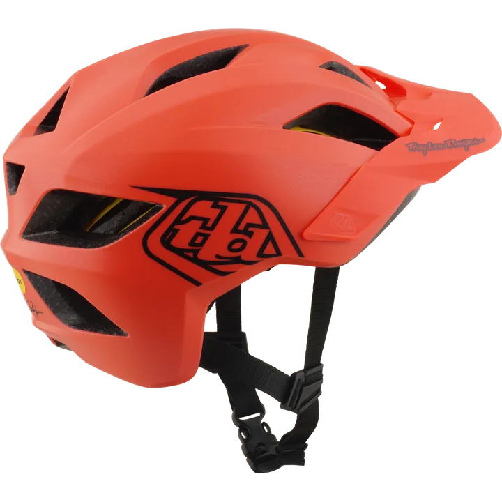 Youth Flowline Helmet W/Mips - Point red-dark grey