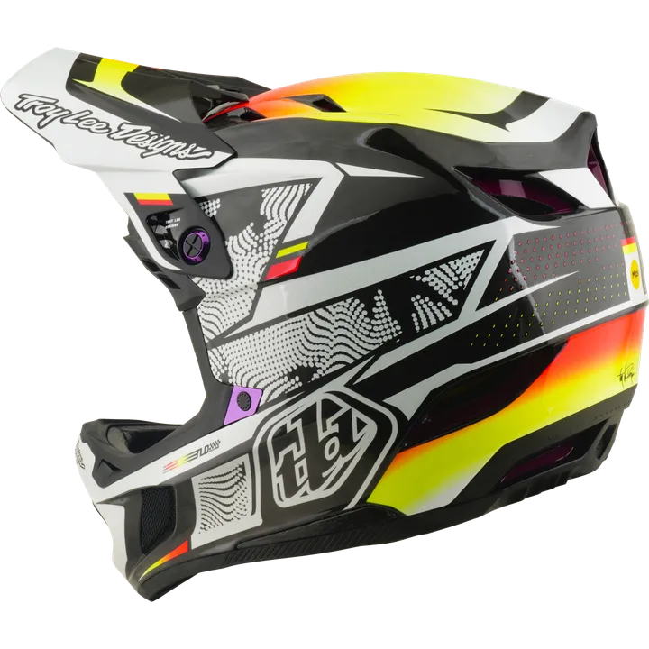 D4 Carbon Helmet W/Mips - Lined Up black