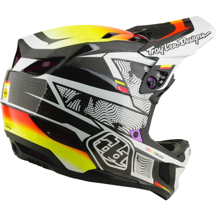 D4 Carbon Helmet W/Mips - Lined Up black