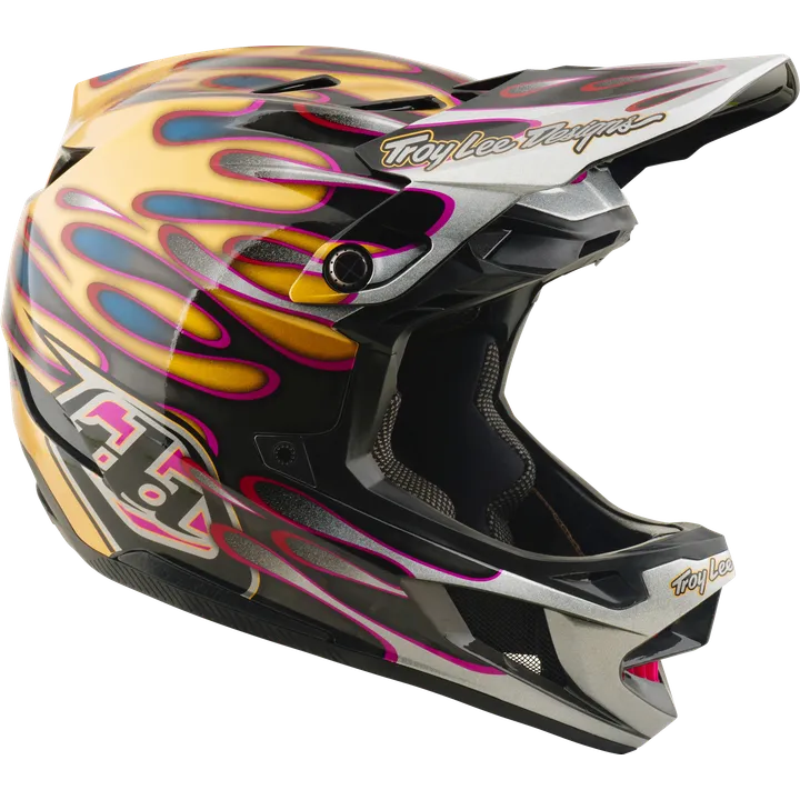 D4 Carbon Helmet W/Mips - Overspray gold-black