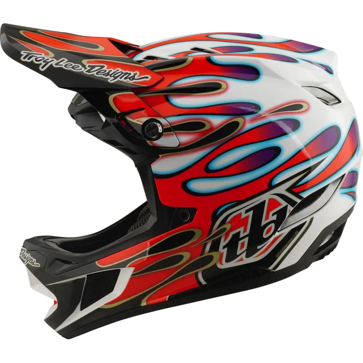 D4 Composite Helmet W/Mips - Overspray white-red