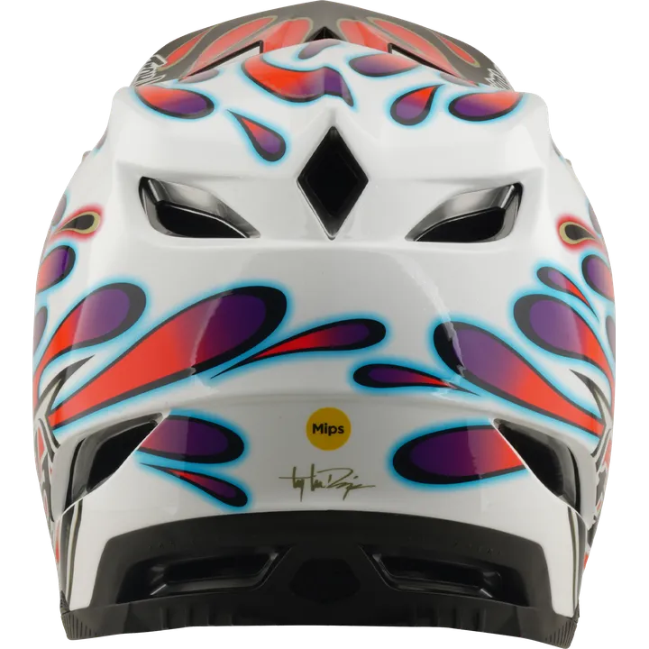 D4 Composite Helmet W/Mips - Overspray white-red