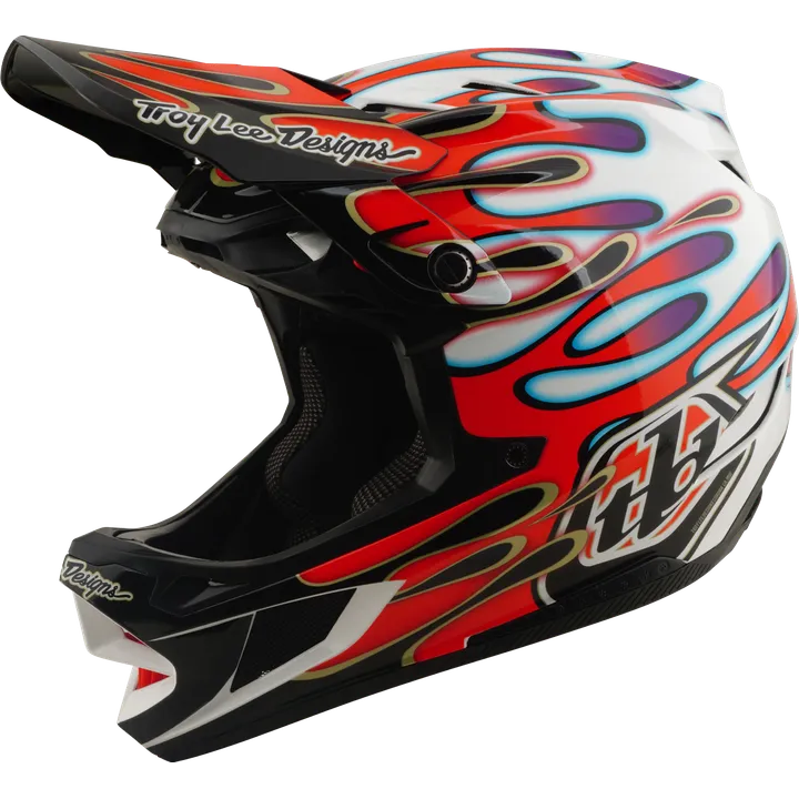 D4 Composite Helmet W/Mips - Overspray white-red