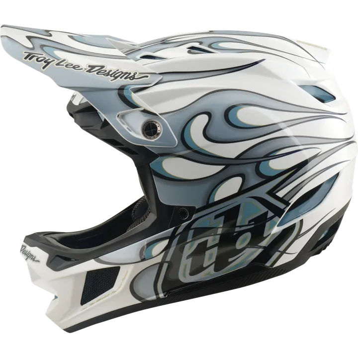 D4 Composite Helmet W/Mips - Torched white-silver