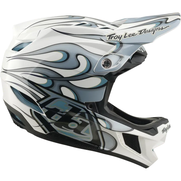 D4 Composite Helmet W/Mips - Torched white-silver