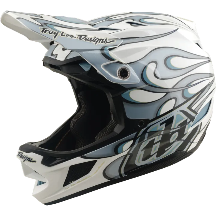 D4 Composite Helmet W/Mips - Torched white-silver