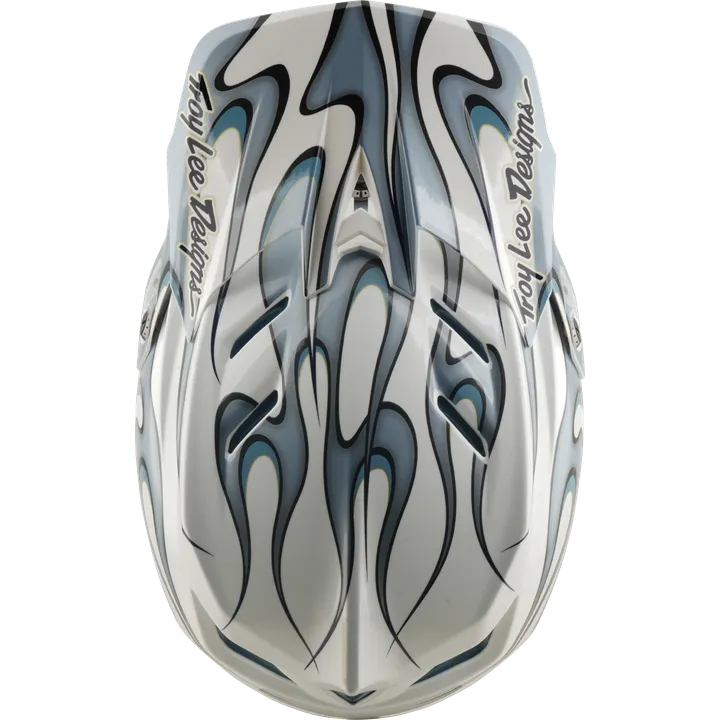D4 Composite Helmet W/Mips - Torched white-silver