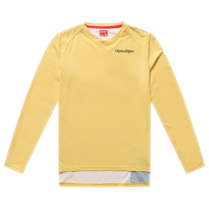 Womens Lilium Pro Long Sleeve Jersey - Mono yellow