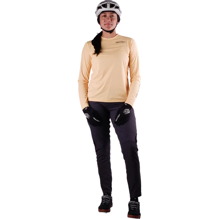 Womens Lilium Pro Long Sleeve Jersey - Mono yellow