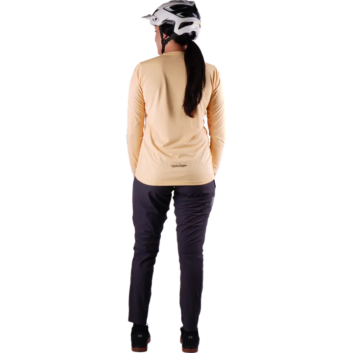 Womens Lilium Pro Long Sleeve Jersey - Mono yellow