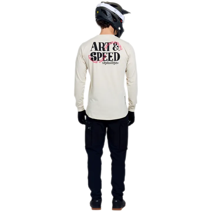 Ruckus Ride Long Sleeve Tee - Art & Speed beige