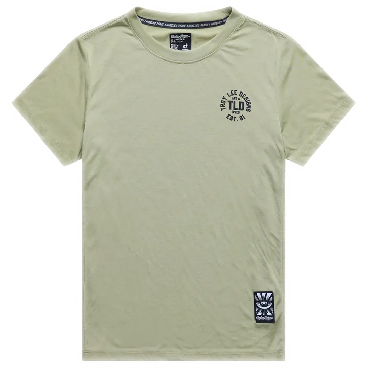 Womens Lilium Ride Short Sleeve Tee - Stamps green