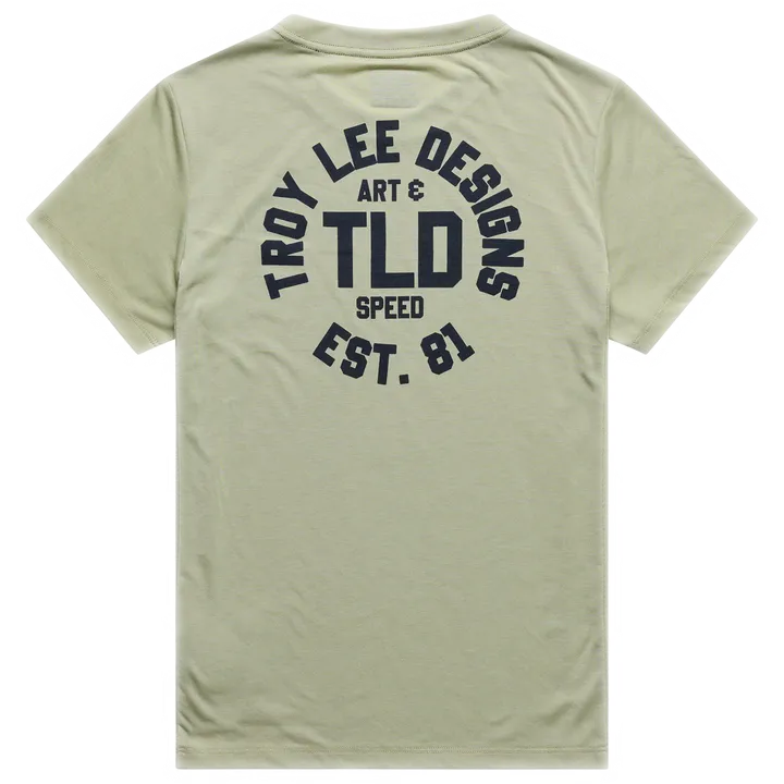 Womens Lilium Ride Short Sleeve Tee - Stamps green