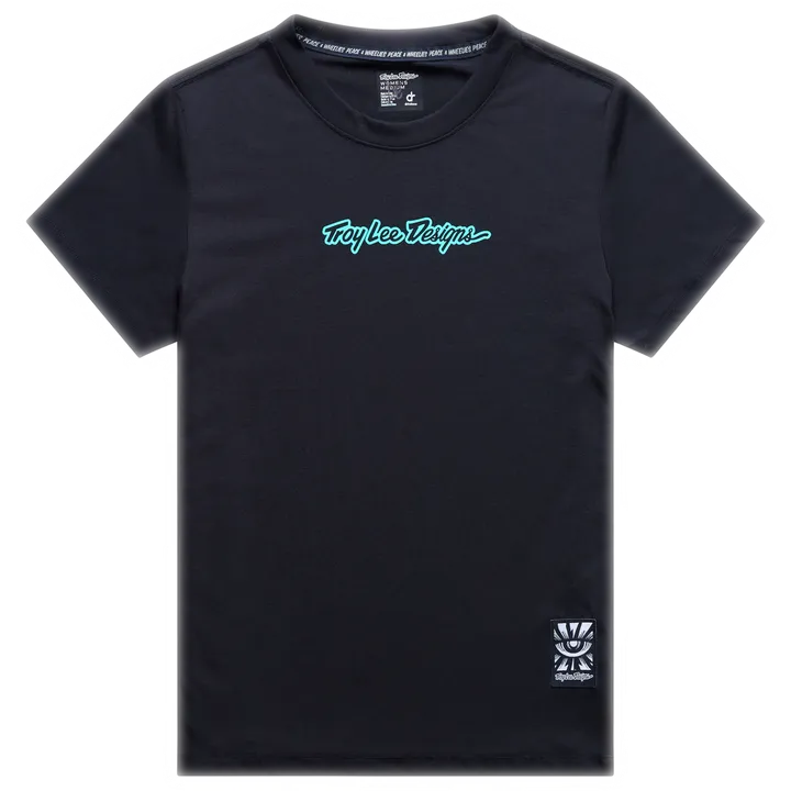 Womens Lilium Ride Short Sleeve Tee - Signature black