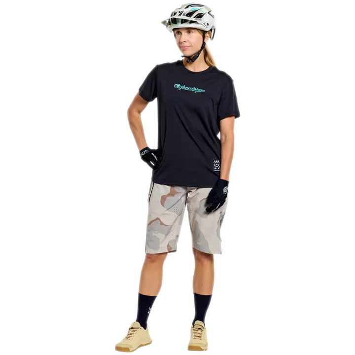 Womens Lilium Ride Short Sleeve Tee - Signature black