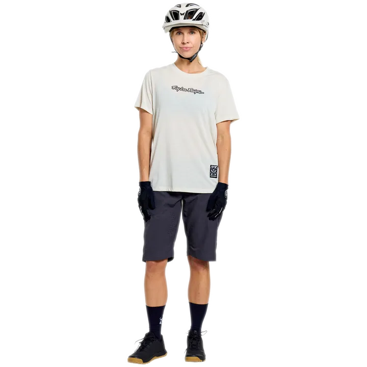 Womens Lilium Ride Short Sleeve Tee - Signature beige